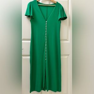 Green Midi Button Dress